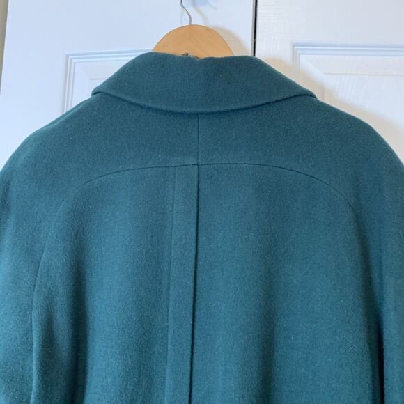 Collectibles Made in USA Overcoat Womens 14 Wool Blend Green  VTG 80s - Picture 7 of 11